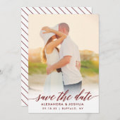 スクラシッククリプト写真日付の保存ポートレート セーブザデート (正面/裏面)