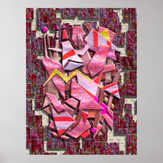 スクラッカラフルプ金属 ポスター (正面)