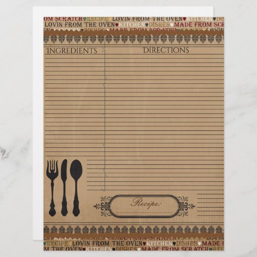 スクラッチから作成レシピ挿入 (正面/裏面)