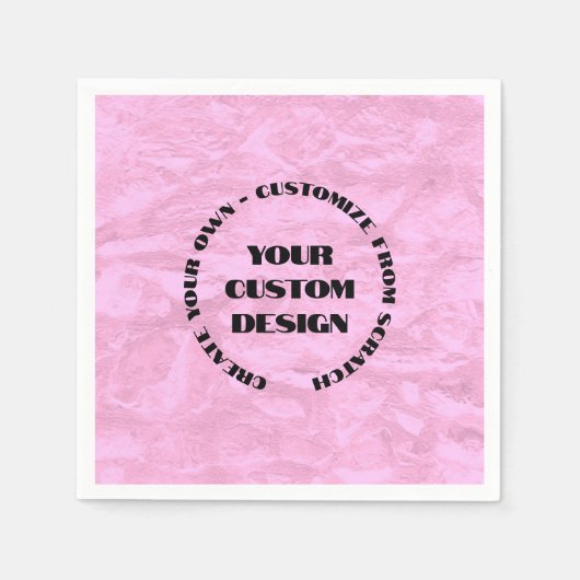 スクラッチから再設計する独自の スタンダードカクテルナプキン (正面)