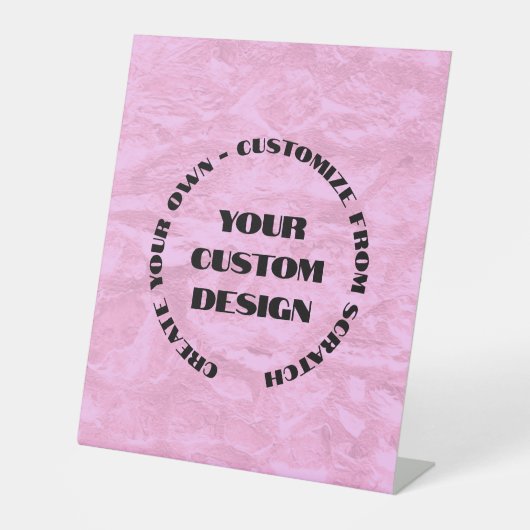 スクラッチから再設計する独自の 台座サイン (正面)