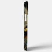 スクラッチされた濃いサテンのテクスチャがゴロゴロしたバーチャルクロス Case-Mate iPhoneケース (裏面 / 右)