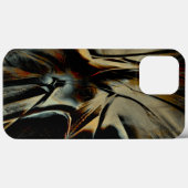 スクラッチされた濃いサテンのテクスチャがゴロゴロしたバーチャルクロス Case-Mate iPhoneケース (裏面 (横))