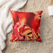 スクラッチされた赤いストリップの動きをシミュレート クッション (ブランケット)