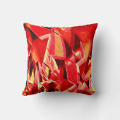 スクラッチされた赤いストリップの動きをシミュレート クッション (裏面)