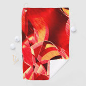 スクラッチされた赤いストリップの動きをシミュレート ゴルフタオル (インサイチュ)