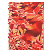 スクラッチされた赤いストリップの動きをシミュレート テーブルクロス (正面)