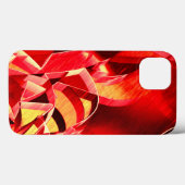 スクラッチされた赤いストリップの動きをシミュレート Case-Mate iPhoneケース (裏面 (横))