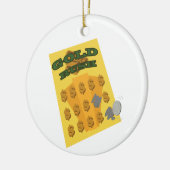 スクラッチする セラミックオーナメント (左)