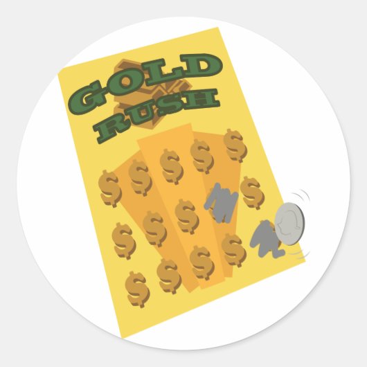 スクラッチする ラウンドシール (正面)