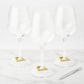 スクラッチする ワイングラスタグ (セット)