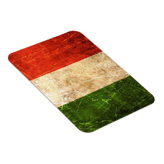 スクラッチと擦り切れたヴィンテージイタリアンフラグ マグネット (右側)