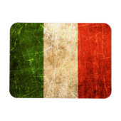 スクラッチと擦り切れたヴィンテージイタリアンフラグ マグネット (横)