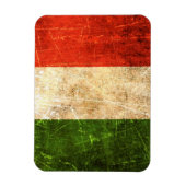 スクラッチと擦り切れたヴィンテージイタリアンフラグ マグネット (縦)