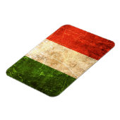 スクラッチと擦り切れたヴィンテージイタリアンフラグ マグネット (左側)