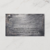 スクラッチカッコいいメタルフェイクフィットネス名刺 名刺 (裏面)