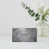 スクラッチカッコいいメタルフェイクフィットネス名刺 名刺 (スタンド正面)