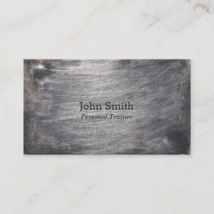 スクラッチカッコいいメタルフェイクフィットネス名刺 名刺