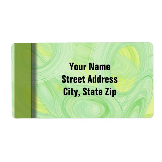 スクラッチグリーンらせん状 ラベル (正面)