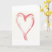 スクラッチハートのグリーティングカード カード (黄色い花)