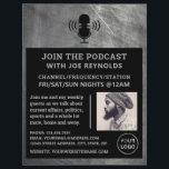 スクラッチメタル効果、ポッドキャスター、ポッドキャスト チラシ<br><div class="desc">Scratched Metal Effect、Podcaster、Podcast's Flyer広告 by The Business Card Store.</div>