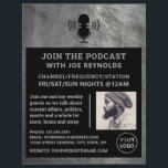 スクラッチメタル効果、ポッドキャスター、ポッドキャスト チラシ<br><div class="desc">Scratched Metal Effect、Podcaster、Podcast's Flyer広告 by The Business Card Store.</div>