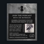 スクラッチメタル効果、ポッドキャスター、ポッドキャスト チラシ<br><div class="desc">Scratched Metal Effect、Podcaster、Podcast's Flyer広告 by The Business Card Store.</div>