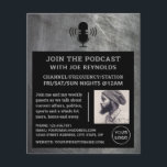 スクラッチメタル効果、ポッドキャスター、ポッドキャスト チラシ<br><div class="desc">Scratched Metal Effect、Podcaster、Podcast's Flyer広告 by The Business Card Store.</div>