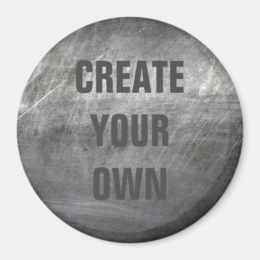 スクラッチ仕上げメタルのテクスチャ マグネット (正面)