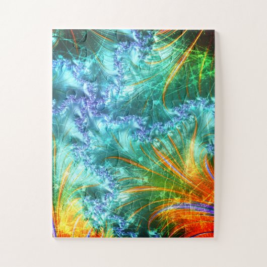 スクラッチ状フラクタル ジグソーパズル (縦)