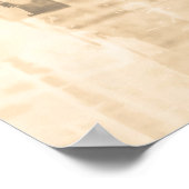 スクラッチ紙：古い新聞背景。 ポスター (角)