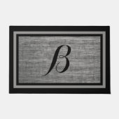 スクラッチ素朴スチールカスタムモノグラムデザイン ドアマット (正面)