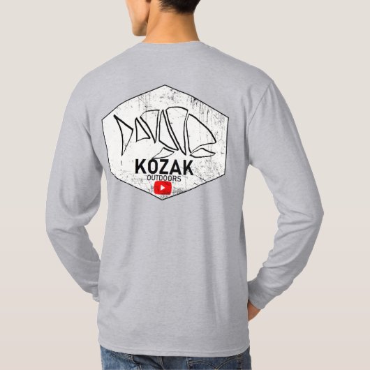 'スクラッチ'長袖 Tシャツ (裏面)