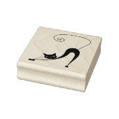 スクラッピー猫 黒猫 オーダーメイド ゴムスタンプ ラバースタンプ (スタンプ)