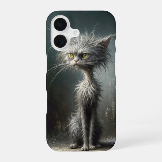 スクラッフィシティ通り猫 iPhone 16ケース (裏面)