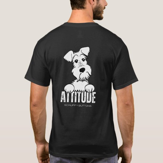 スクラッフィックボタンATTITUDE Tシャツ (裏面)
