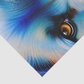 スクラッフィーブルテリア犬クローズアップ 薄葉紙 (詳細)