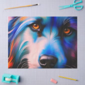 スクラッフィーブルーNレッドテリア犬 薄葉紙 (クラフト)