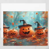 スクラップお洒落ブックパンプキンジャック – o – ランタンファミリー (正面/裏面)