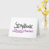 スクラップでの挨拶状 カード (黄色い花)