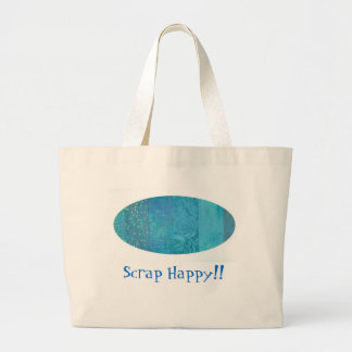 スクラップの幸せなQuilterのトート ラージトートバッグ