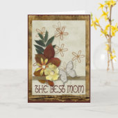 スクラップの要素の母の日 カード (黄色い花)