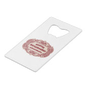 スクラップブッカーの達人 クレジットカード栓抜き (正面アングル)