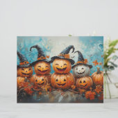 スクラップブッキングペーパー 幻想的なパンプキンファミリー 秋 (スタンド正面)