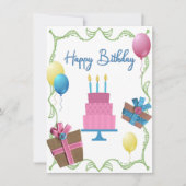 スクラップブッキング誕生日カード シーズンカード (正面)