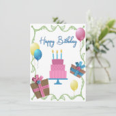 スクラップブッキング誕生日カード シーズンカード (スタンド正面)