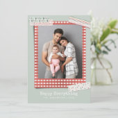 スクラップブッキング ホリデー | フェスティブ 3 フォト シーズンカード (スタンド正面)