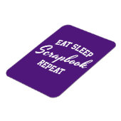 スクラップブッキング Eat Sleep Scrapbook Repeat マグネット (左側)