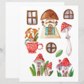 スクラップブックおよびジャーナル用の茶色のウッドランド (正面/裏面)