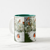 スクラップブックのロビンマグ ツートーンマグカップ (正面左)